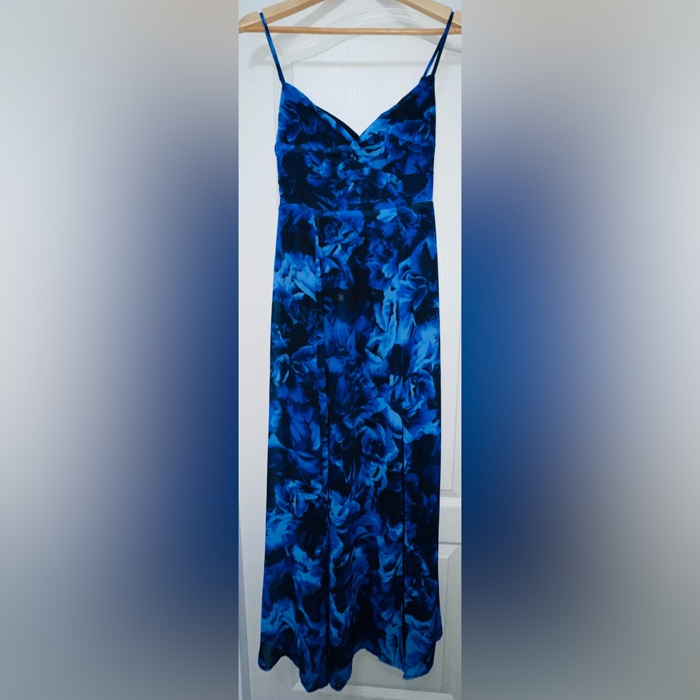 Lulu's Vibrant Blue Maxi Dress